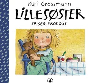 Omslag: "Lillesøster spiser frokost" av Kari Grossmann