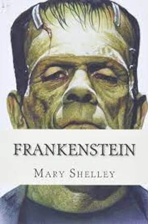 Omslag: "Frankenstein" av Mary Wollstonecraft Shelley