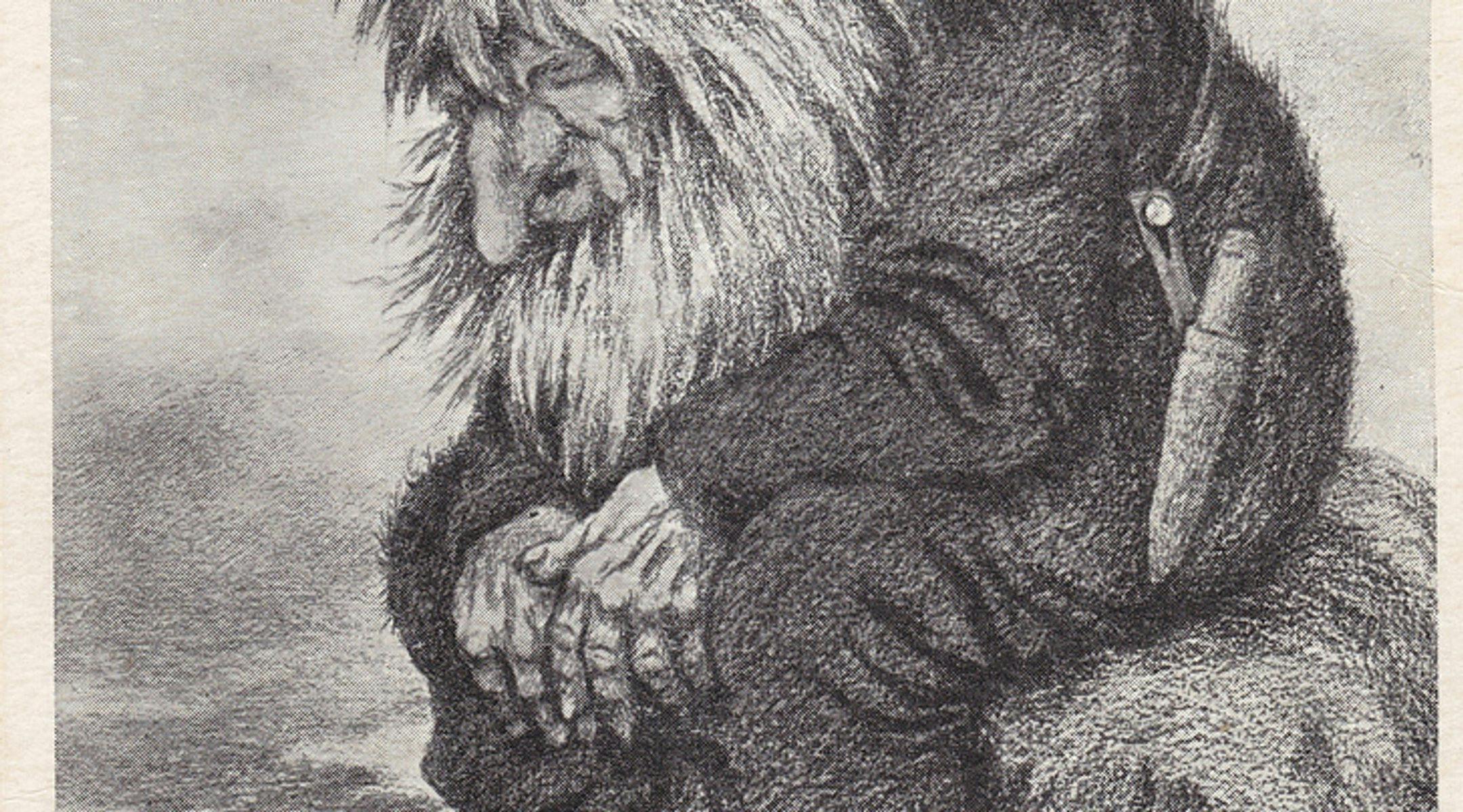 Illustrasjon av troll av Theodor Kittelsen
