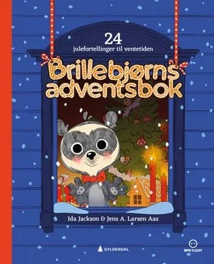 Omslag: "Brillebjørns adventsbok : : 24 julefortellinger til ventetiden" av Ida Jackson