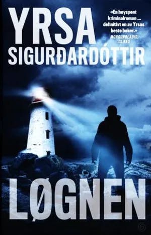 Omslag: "Løgnen" av Yrsa Sigurdardóttir