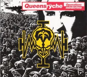 Omslag: "Operation: mindcrime" av Queensrÿche
