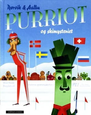 Omslag: "Purriot og skimysteriet" av Bjørn F. Rørvik