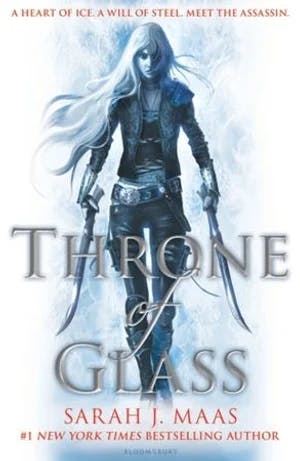 Omslag: "Throne of glass" av Sarah J. Maas