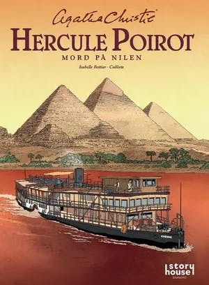 Omslag: "Hercule Poirot : mord på Nilen" av Agatha Christie
