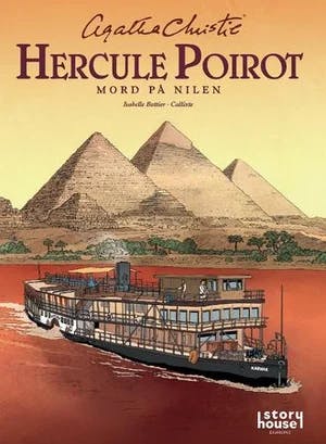 Omslag: "Hercule Poirot : mord på Nilen" av Agatha Christie