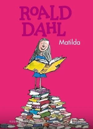 Omslag: "Matilda" av Roald Dahl